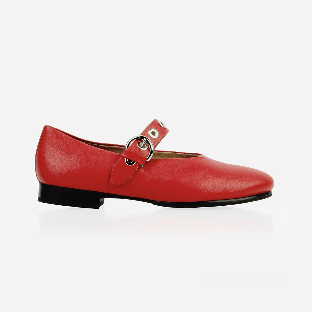 The BLVD Mary Jane Racing Red | Poppy Barley