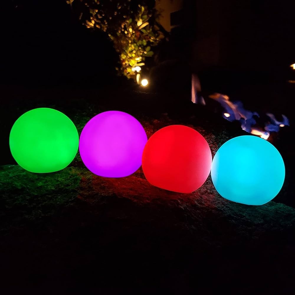 Floating Pool Light, RGB Color Changing Led Pool Glow Ball Lights, IP68 Waterproof Floating Led P... | Amazon (US)