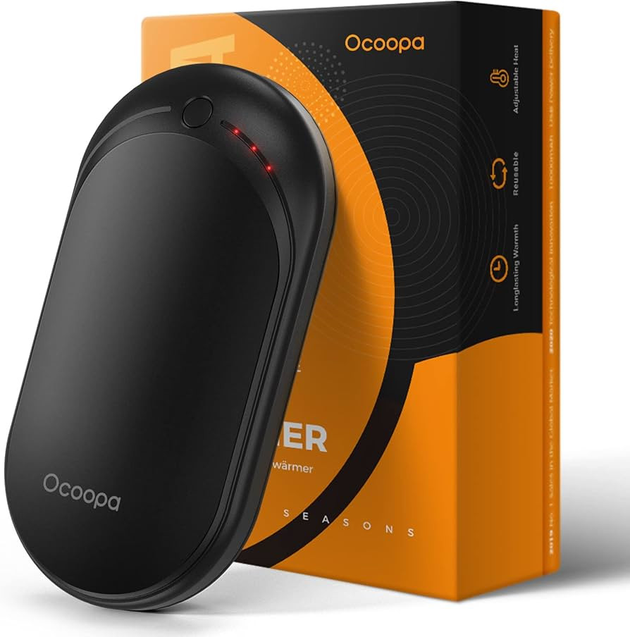 OCOOPA Hand Warmer Rechargeable, Single/Double Side Heating, 5 Levels up to 10hrs Heat, 5200mAh E... | Amazon (US)