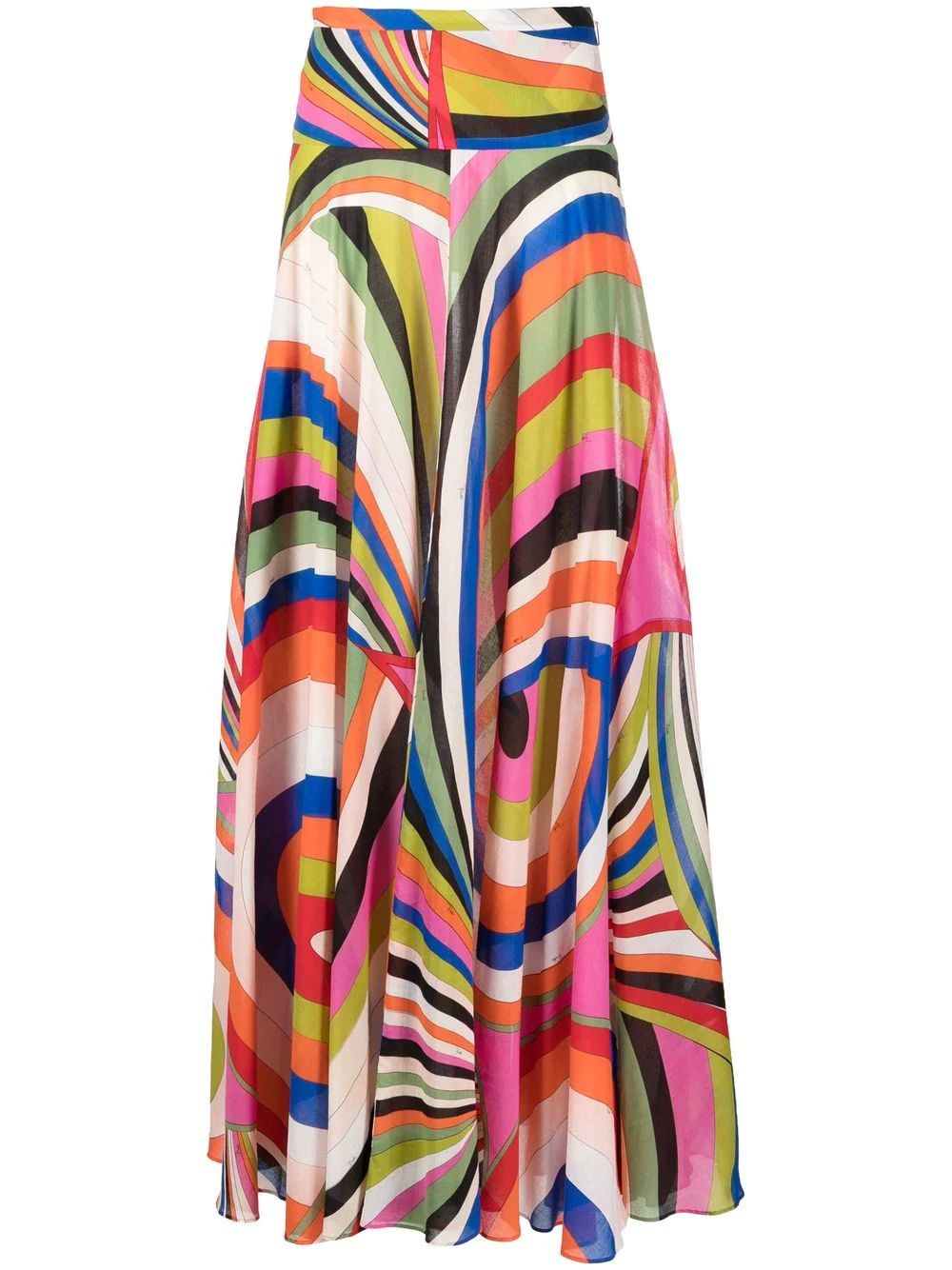 PUCCI Iride-print Maxi Skirt - Farfetch | Farfetch Global