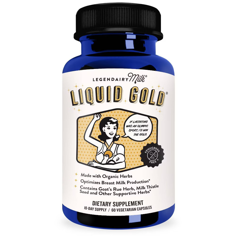 Legendairy Milk Liquid Gold Lactation Vegan Supplement - 60 Capsules | Target