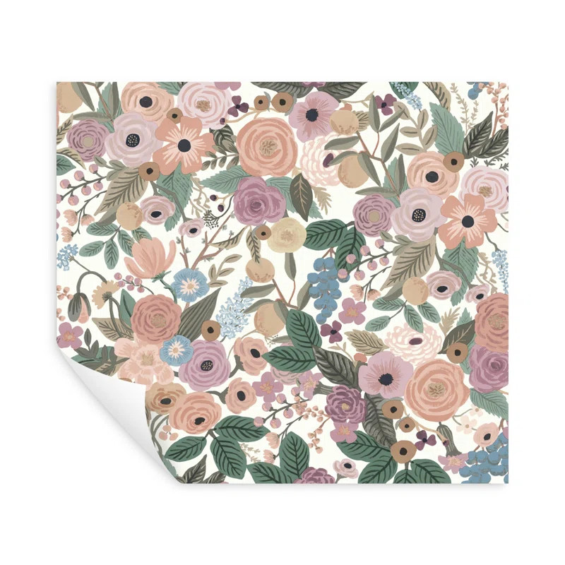 Garden Party 20' L x 27" W Peel and Stick Wallpaper Roll | Wayfair North America