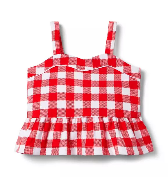 Gingham Peplum Top | Janie and Jack