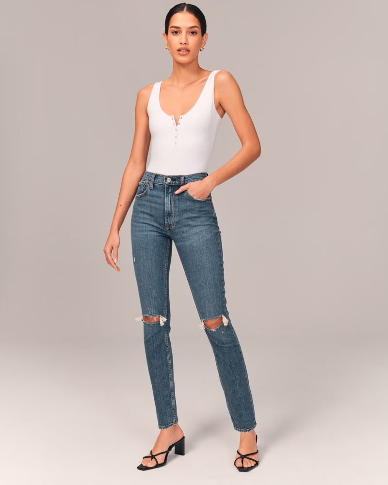 High Rise Skinny Jean | Abercrombie & Fitch (US)
