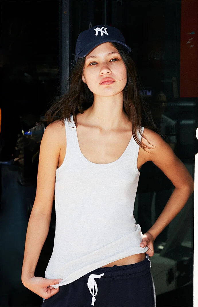 John Galt Women's Light Gray Sheena Tank Top | PacSun