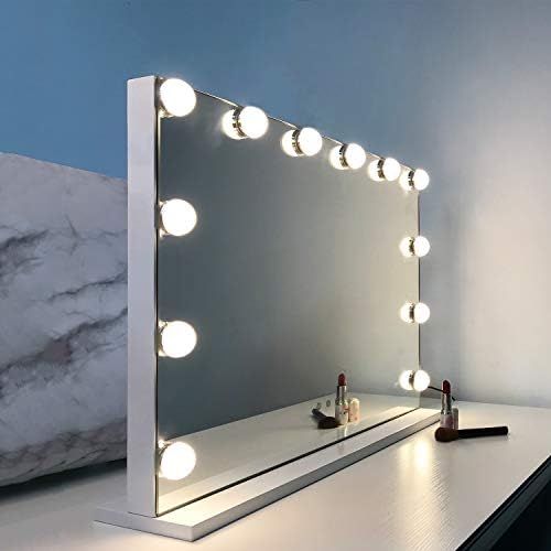 WAYKING Makeup Mirror with Lights, Hollywood Lighted Vanity Mirror with Touch Screen Dimmer, Tabl... | Amazon (US)