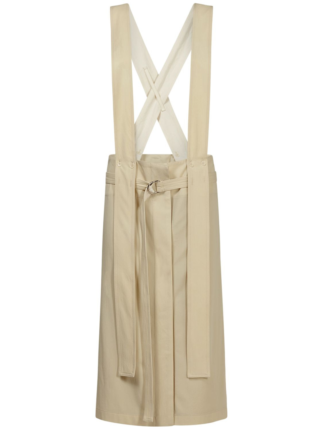 버진 울 플리츠 에이프런 미디 스커트 | Luisaviaroma