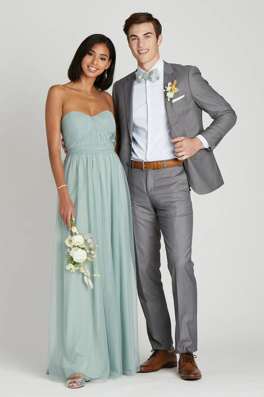 Daniel Bow Tie - Sage Dot | Birdy Grey