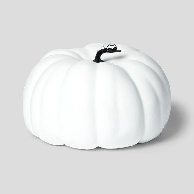 14" Painted Pumpkin Warm White Halloween Decorative Sculpture - Hyde & EEK! Boutique™ | Target