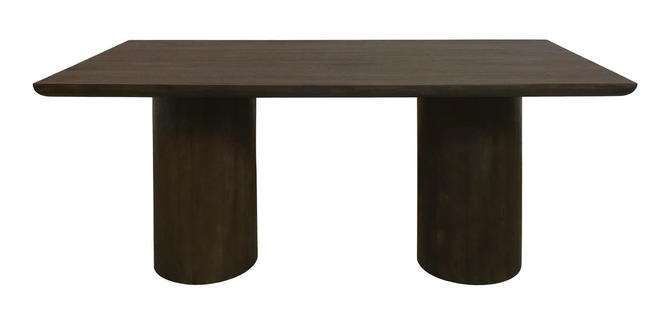 Sullivan 72 Inch Solid Wood Rectangular Dining Table In Dark Brown | 1stopbedrooms