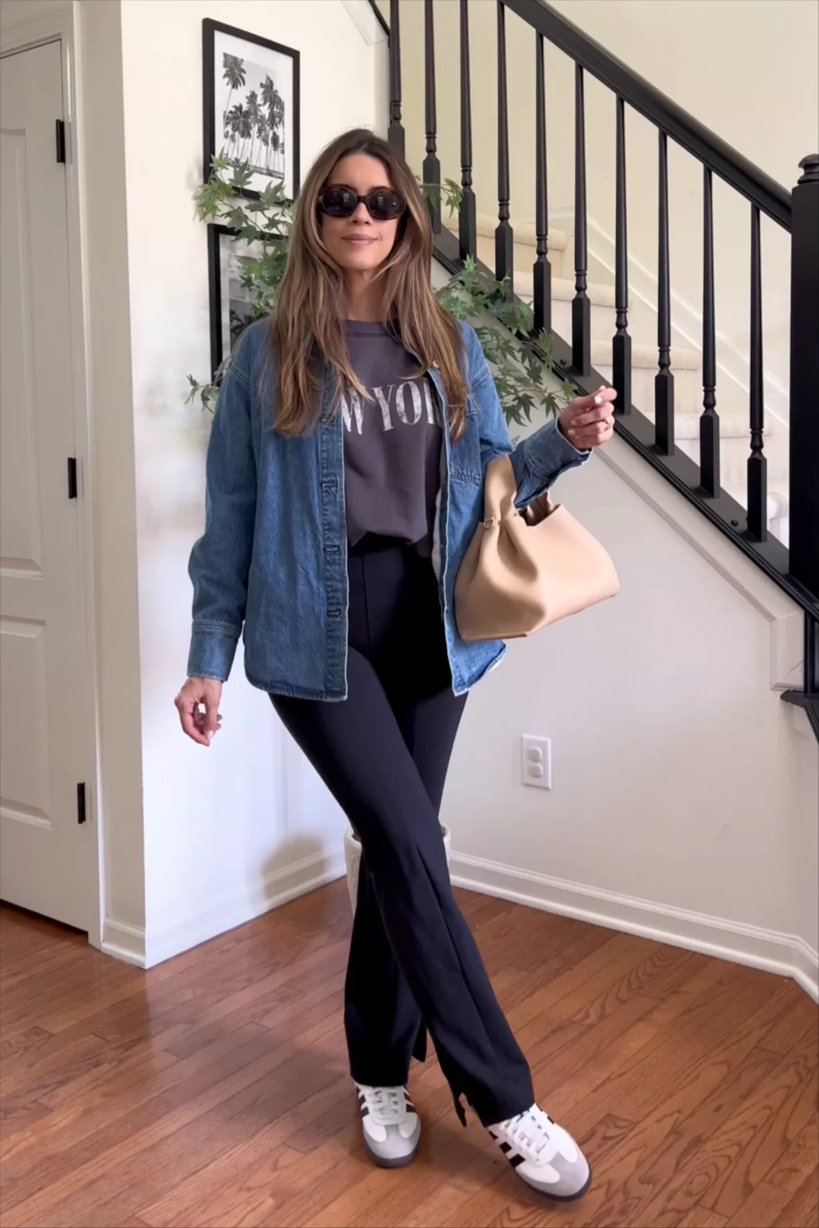 Easy Yet Chic: My Go-To Fall Outfit Ft. Wide-Leg Ponte Pants - The Mom Edit