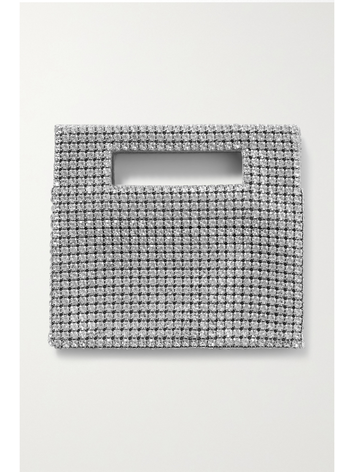 Cult Gaia - Lucinda Crystal-embellished Twill Tote - Silver | NET-A-PORTER (US)