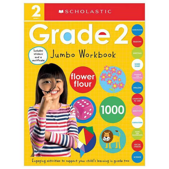 Second Grade Jumbo Workbook: Scholastic Early Learners (Jumbo Workbook) - (Paperback) | Target