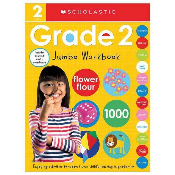 Second Grade Jumbo Workbook: Scholastic Early Learners (Jumbo Workbook) - (Paperback) | Target