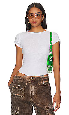 Free People Be My Baby Tee in White from Revolve.com | Revolve Clothing (Global)