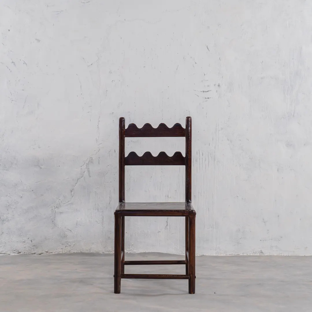 Tarang Dining Chair | Scallop Design Chair | Rustic Finish | Reclaimed Wooden chairs | Solid wood | Etsy (US)