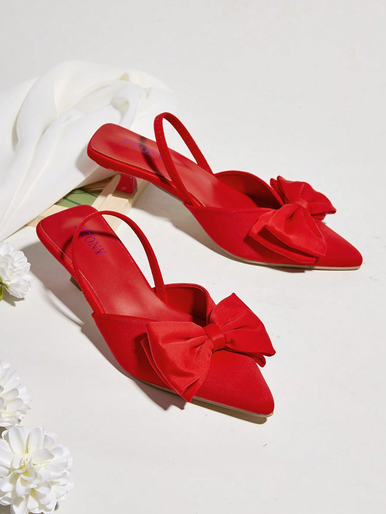 Comfortable Spring Summer New Design Pointed Toe High Heels With Bowknot Decoration | SHEIN