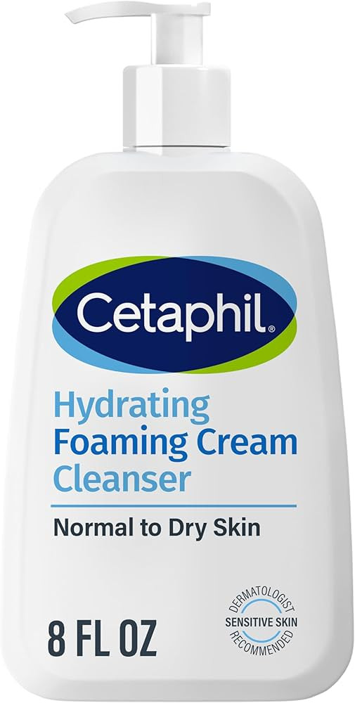 Cetaphil Cream to Foam Face Wash, Hydrating Foaming Cream Cleanser, 8 oz, For Normal to Dry, Sens... | Amazon (US)