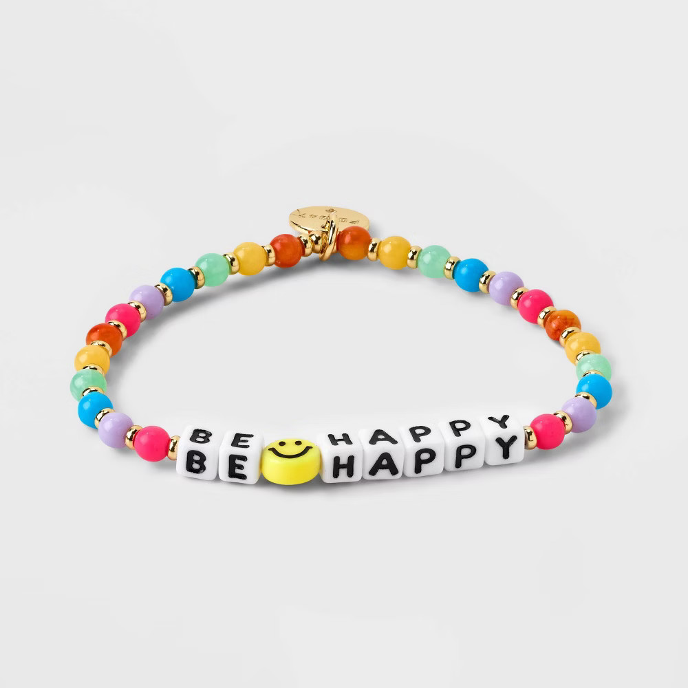 Little Words Project Be Happy Beaded Bracelet - S/M | Target