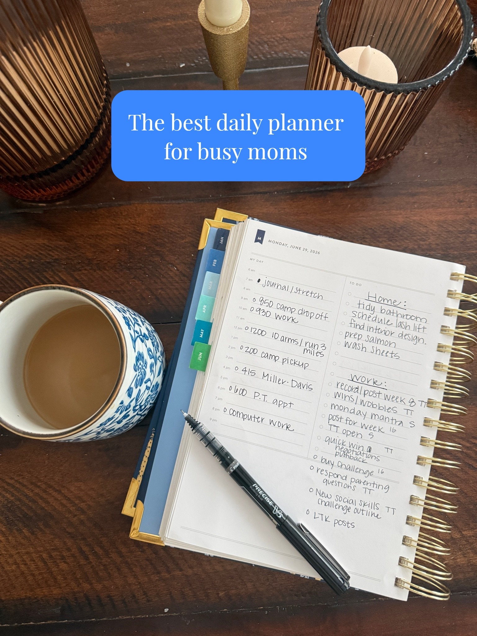 I’ve been using this planner for almost 10 years now! They also have a weekly calendar if this is too intense haha.

#LTKmorningroutine #LTKdayinmylife #LTKmomlife