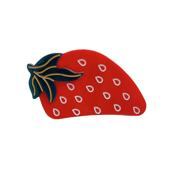 Hair Clips,Claw Clips,Hair Clips for Women,Hair Accessories for Women,Red Strawberry Shape Acetat... | Amazon (US)