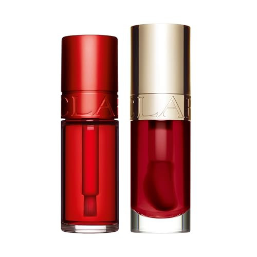Clarins Water Lip Stain, 03 Red Water and Lip Oil, 03 Cherry Bundle | Buildable, Matte Finish Lip Stain | Sheer, High Shine Finish Lip Oil | Amazon (US)