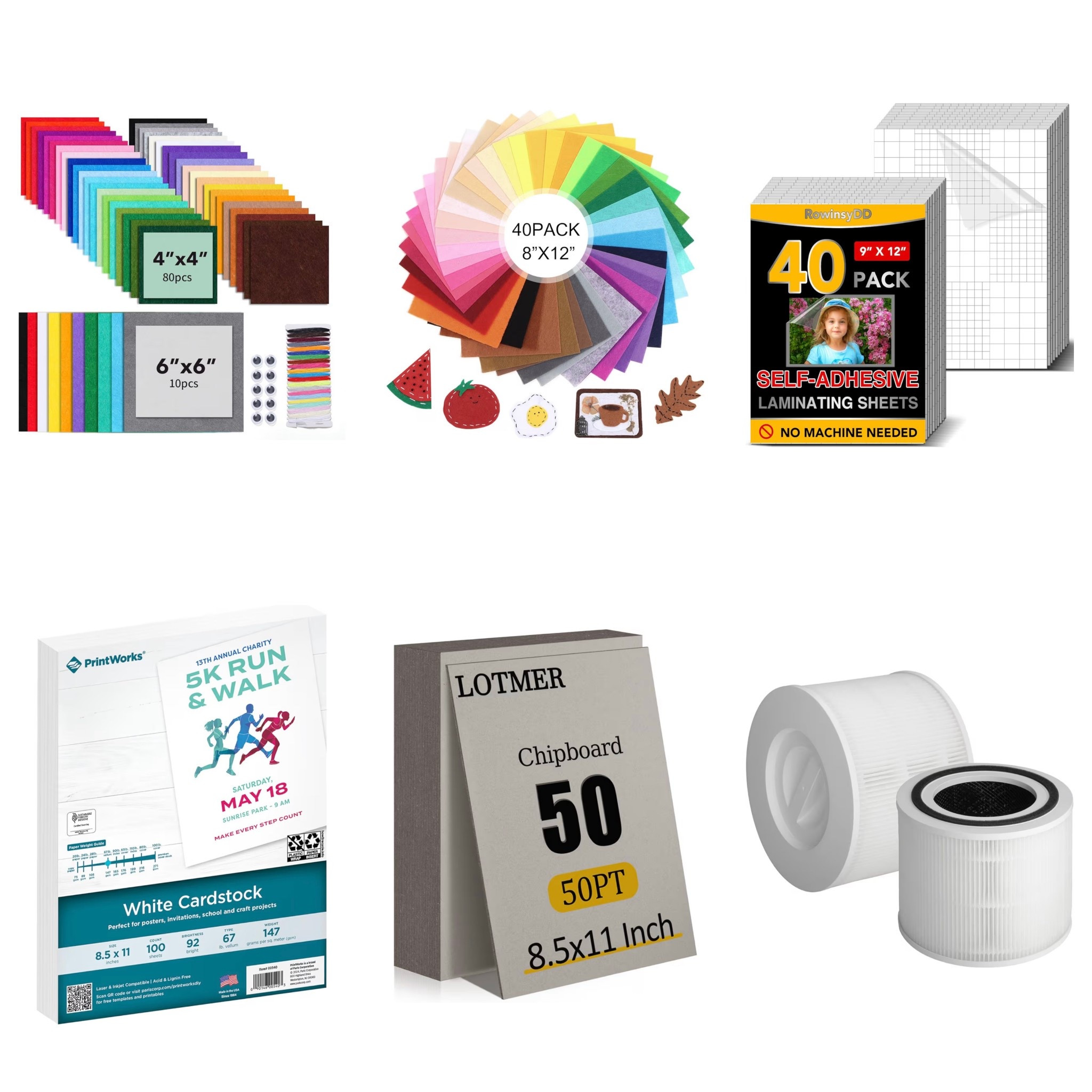 Amazon. Scrapbooking. Felt. Chip Board. Self Adhesive Laminating Sheets. Air purifier  

#LTKBaby #LTKKids #LTKSaleAlert