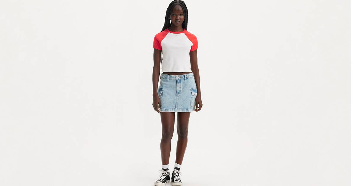 94 Cargo Mini Skirt - Light Wash | Levi's® US | Levi's US