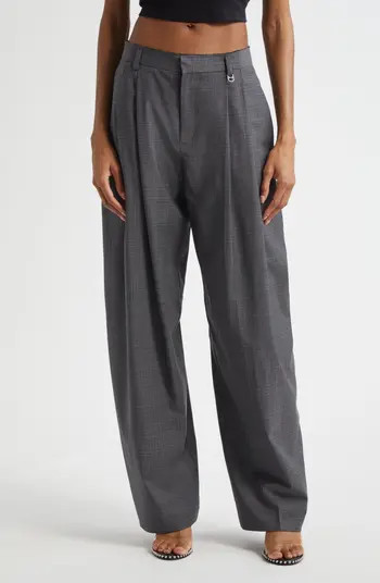 Alexander Wang Pleated Balloon Leg Pants with Detachable Chain Detail | Nordstrom | Nordstrom
