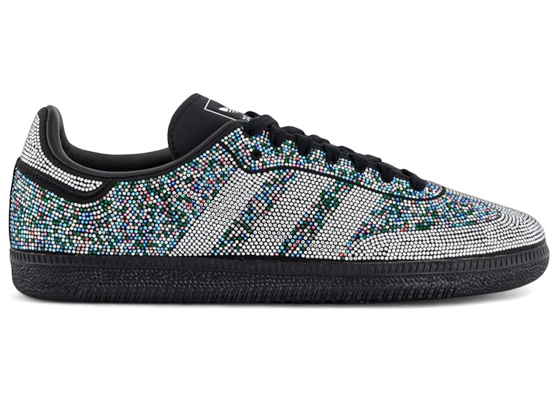 Adidas Samba OG Rhinestone Rainbow (Women's) Sneakers in Core Black/Silver Metallic | StockX