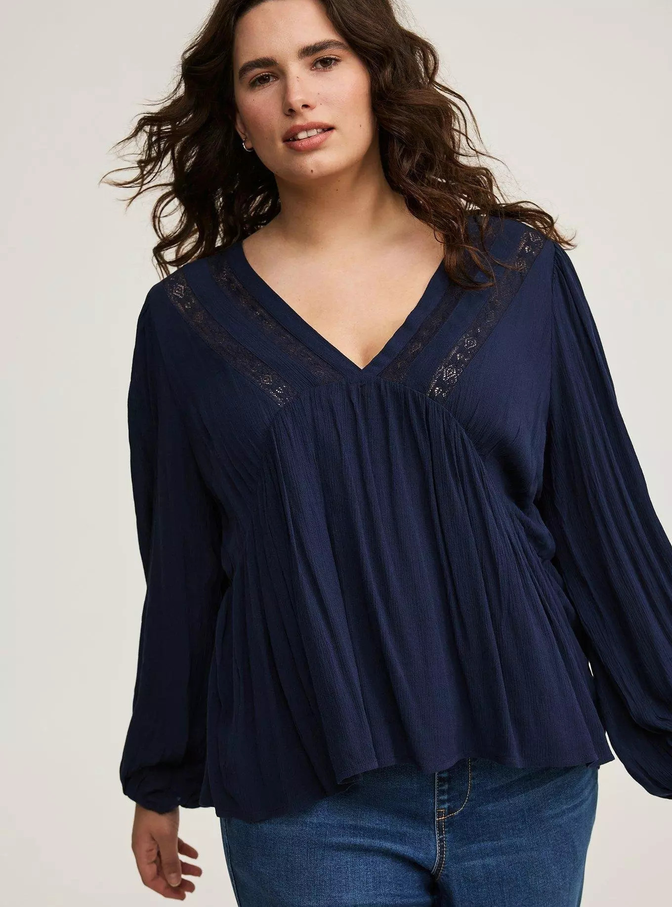 Lace Inset Boho Top | Torrid (US & Canada)