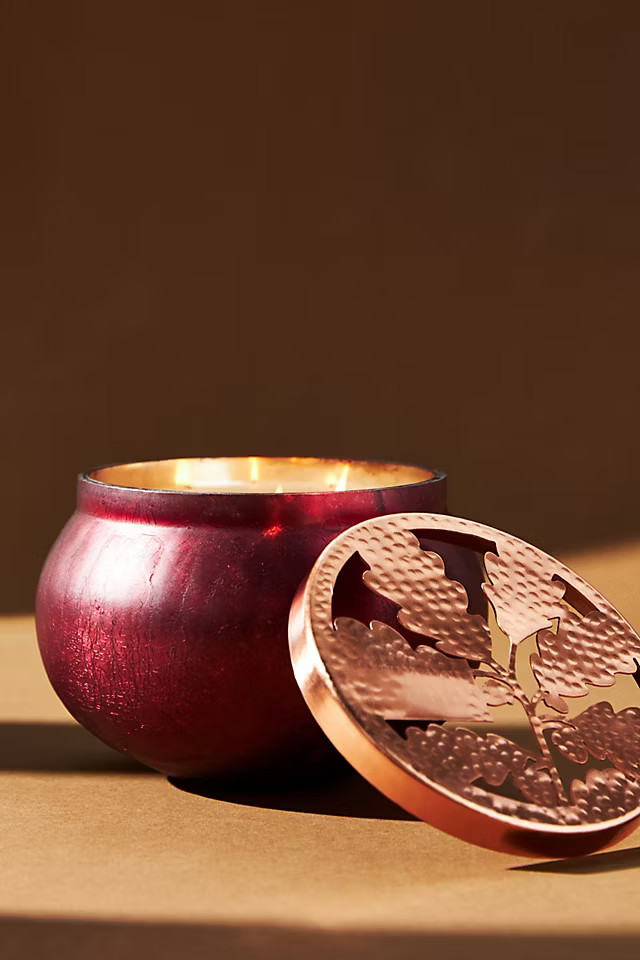 Aurelie Glass Jar Candle | Anthropologie (US)