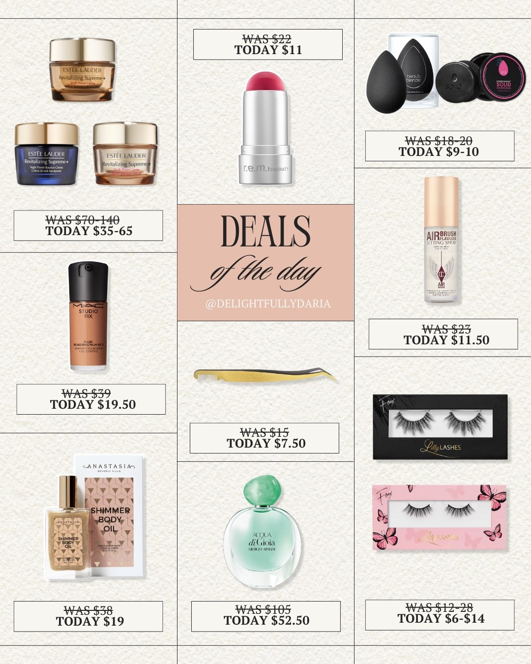 50% off select beauty items, today only!

MAC, Charlotte Tilbury, 

#LTKBeauty #LTKSaleAlert