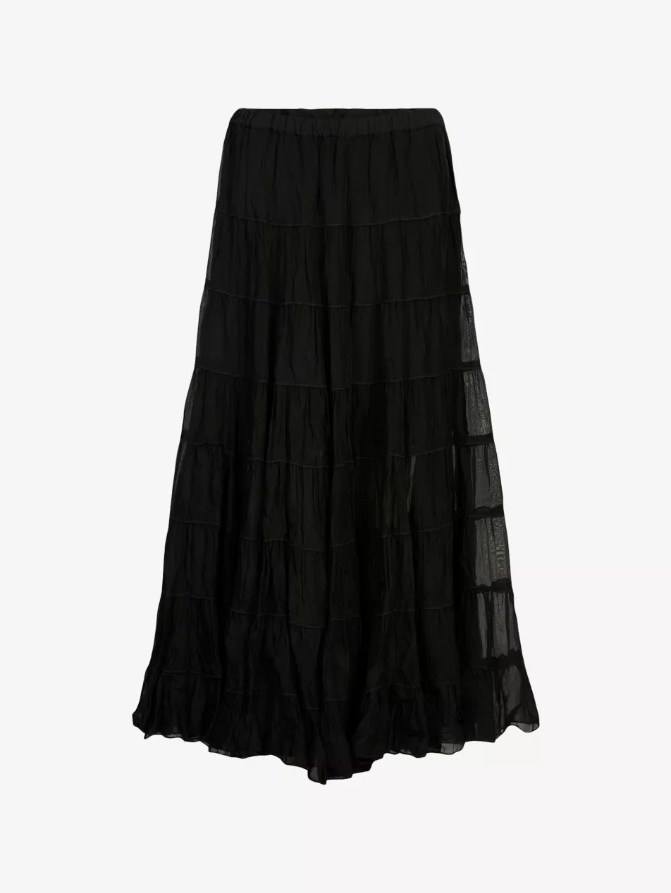 Eva Tiered Woven Maxi Skirt | Selfridges