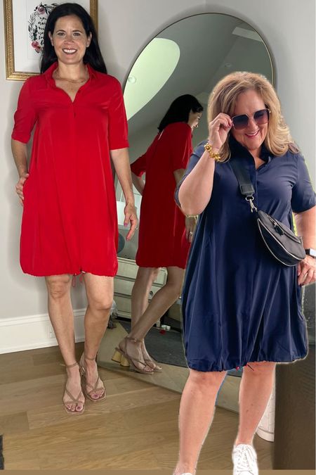 My friend Cristin bought the synergy bungee hem Dress in red!
The dress is lightweight, loose fitting with a bungee cord/drawstring at the hem. A very cool girl, dress lightweight, and comfortable. 
And on sale! 
Comes in solids and prints 

Chicos, travel outfit, summer outfit, summer dress

#LTKMidsize #LTKOver40 #LTKFindsUnder100