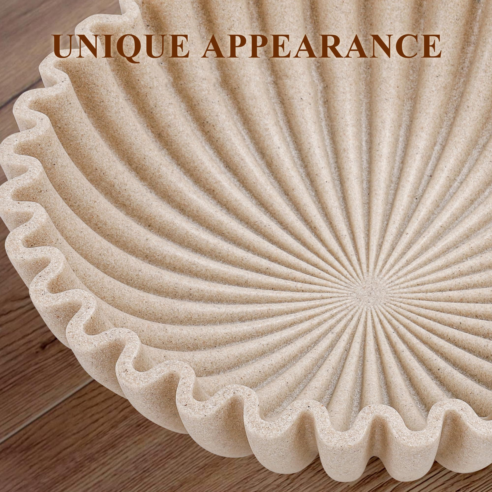 Large Decorative Bowl, Modern Handicraft Bowls for Home Decor, Decorative Fruit Bowl for Kitchen ... | Amazon (US)