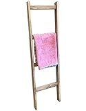 BLANKET LADDER BABY Quilt RACK Display Shelf wood Antiqued White Wall-leaning Floor Stand *Bedroom L | Amazon (US)
