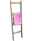BLANKET LADDER BABY Quilt RACK Display Shelf wood Antiqued White Wall-leaning Floor Stand *Bedroom L | Amazon (US)
