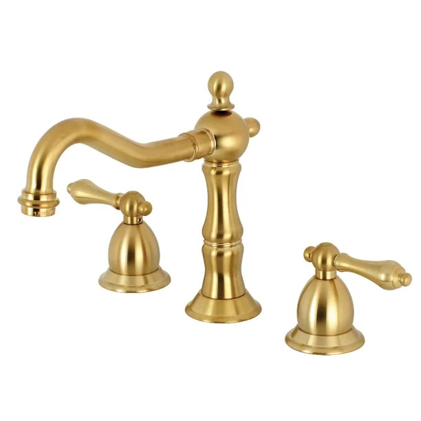 Kingston Brass KS1977AL 8-Inch Widespread Lavatory Faucet, Satin Brass | Walmart (US)