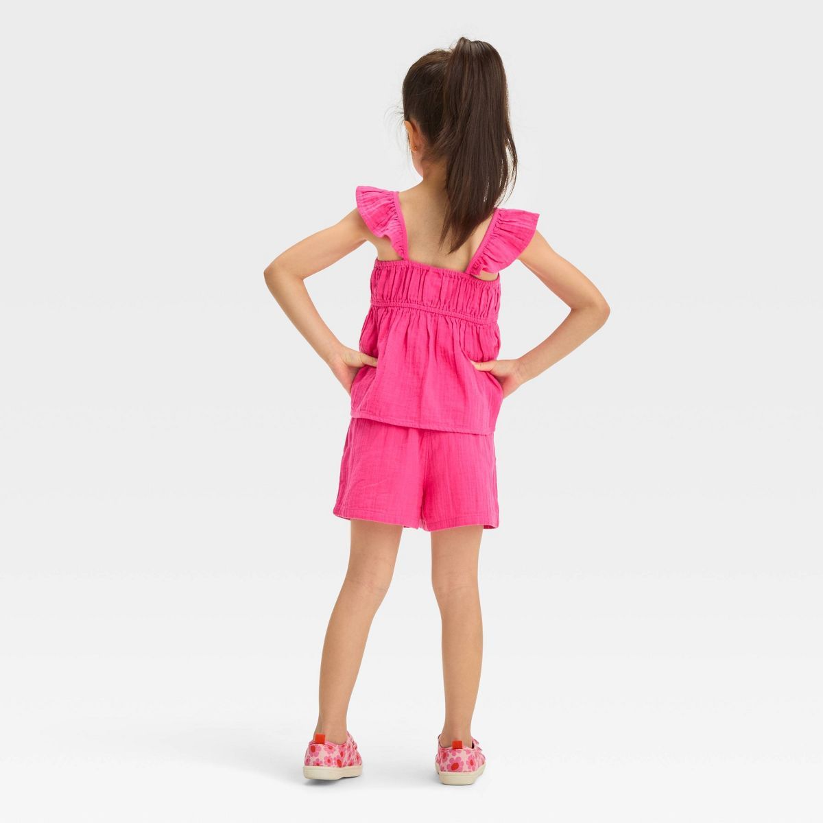 Toddler Girls' Gauze Top & Bottom Set - Cat & Jack™ | Target