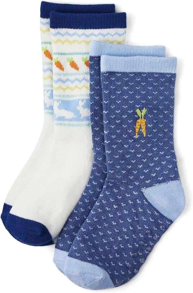 Amazon.com: Gymboree,and Toddler Crew Socks,Bunny Print 2-Pack,2T-3T: Clothing, Shoes & Jewelry | Amazon (US)