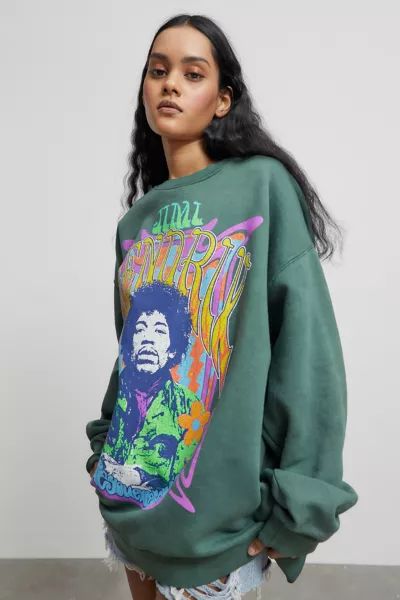 Jimi Hendrix Pullover Sweatshirt | Urban Outfitters (US and RoW)