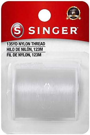 Singer Clear Invisible Nylon Sewing Thread, 135-Yard | Amazon (US)