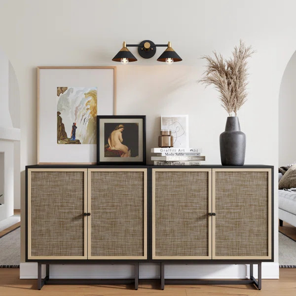 Theo 2-Piece Steel Accent Cabinet Set | Wayfair North America