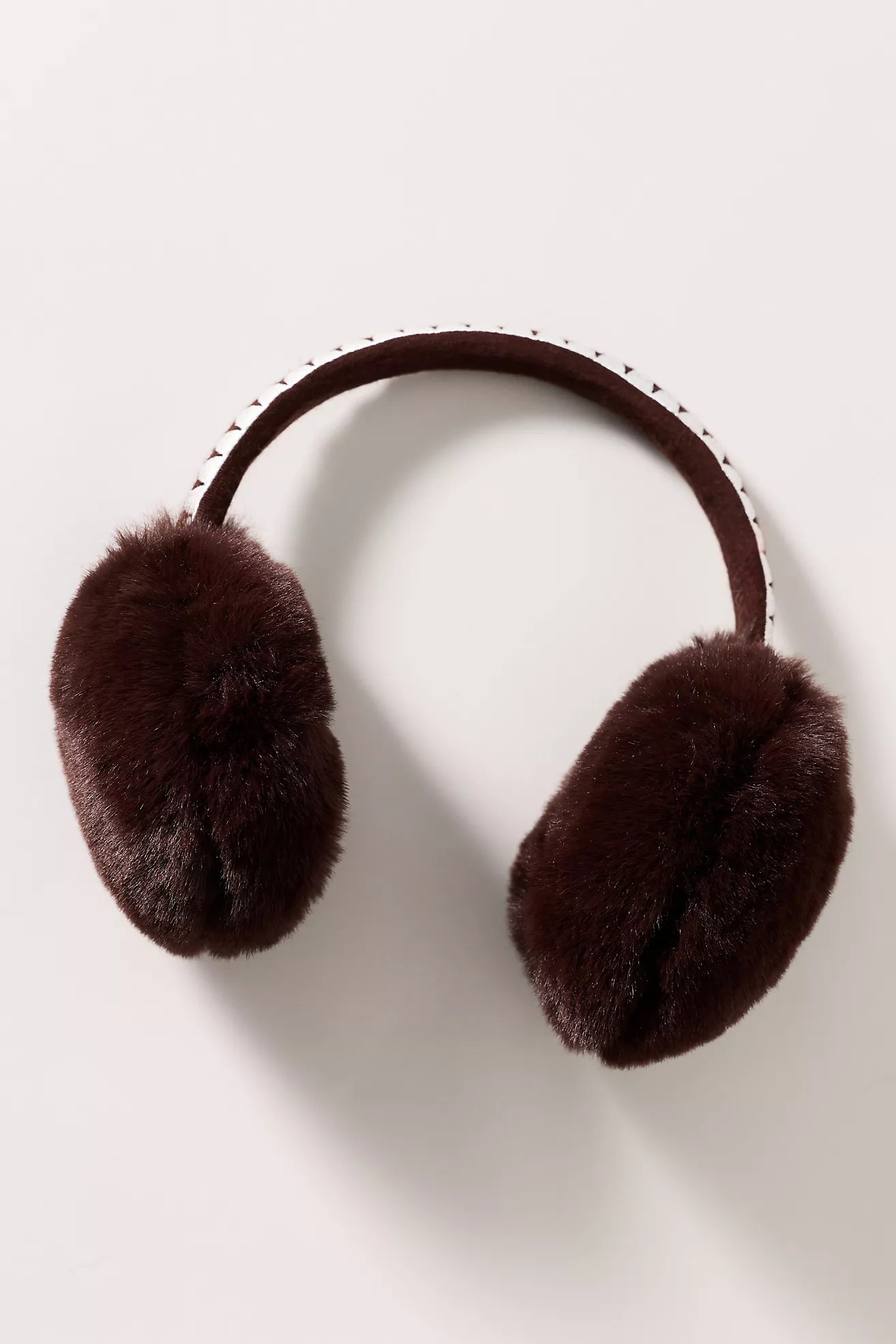 Violet & Brooks Embroidered Faux Fur Earmuffs | Anthropologie (US)