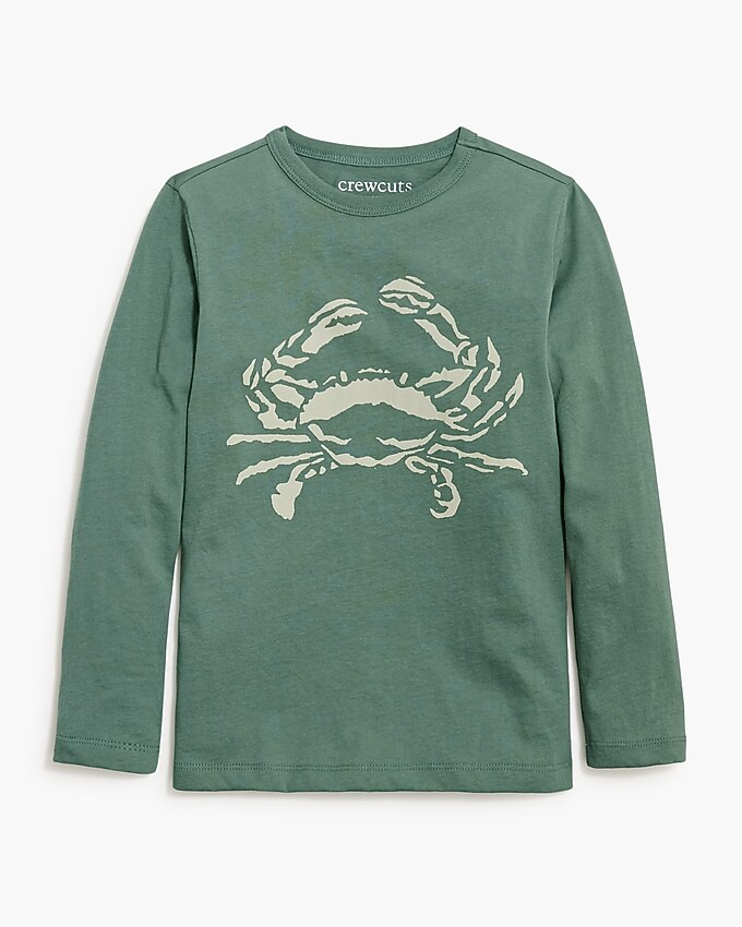 Boys'  long-sleeve crab graphic tee | J.Crew Factory