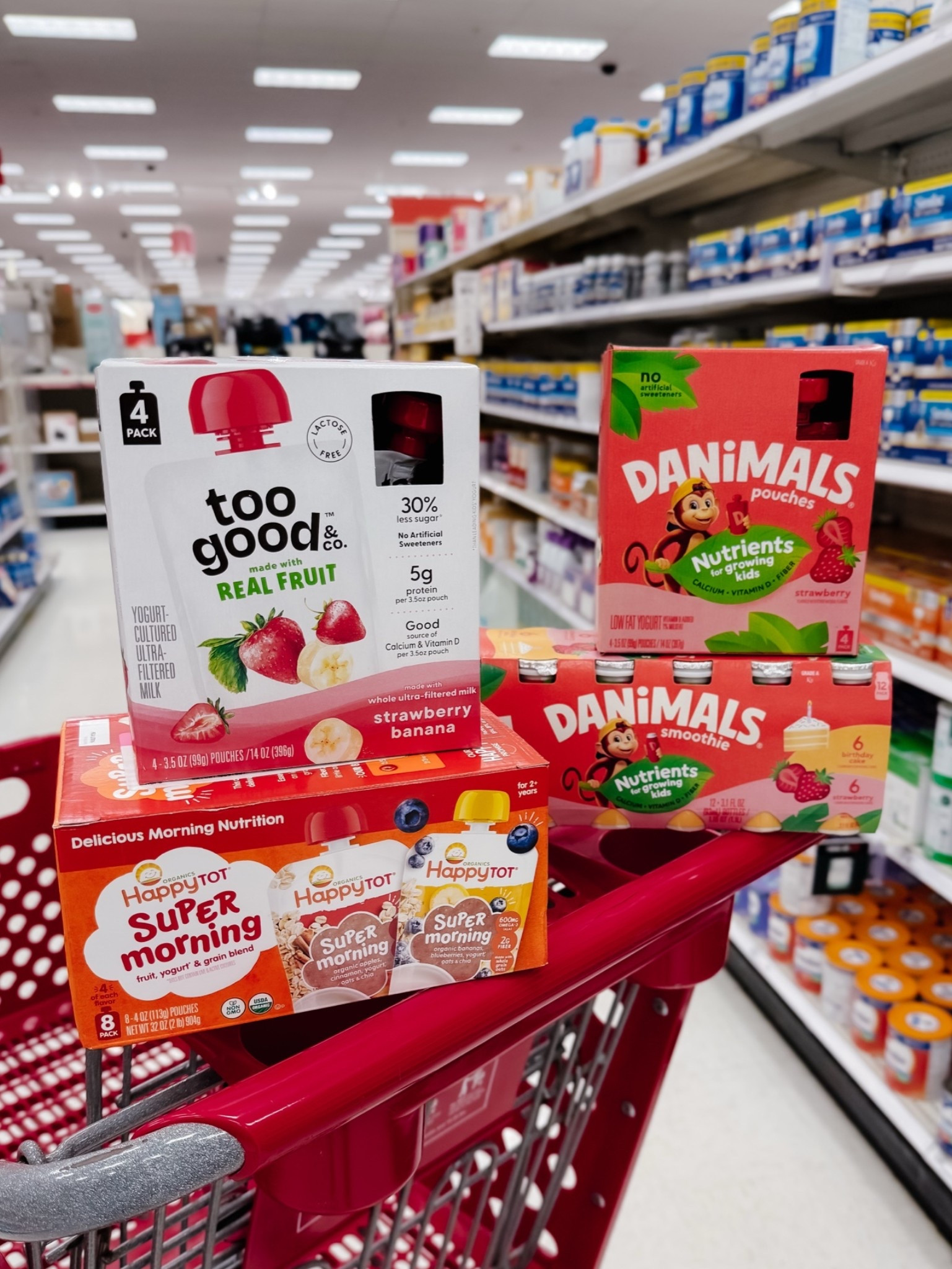 #ad |  Getting ready for back-to-school? 📚 I found a few easy favorites to toss in your cart at Target! I picked up Danimals Smoothies, Too Good & Co. kids pouches, and if you have little ones, Happy Tot Pouches are another great option.

Right now, spend $10 on qualifying products and get $5 back! It’s the perfect time to stock up before the school routine kicks in.
Head to your local Target and add these to your next shopping trip! 🛒🎯

†Visit ReturnToRoutine.com for Terms. Open to 18+ U.S. residents, void in LA, MN, ND, NJ, and NV. While supplies last. Exclusions and limits apply. #targetpartner #targetfinds @happyfamilyorganics @danimals, @toogoodandco @target