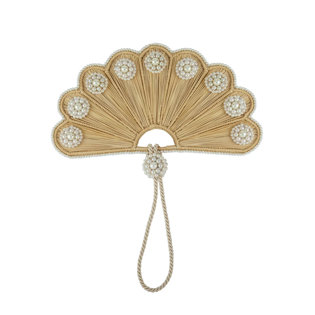 Cloud Shaped Iraca Pearl Fan | Over The Moon