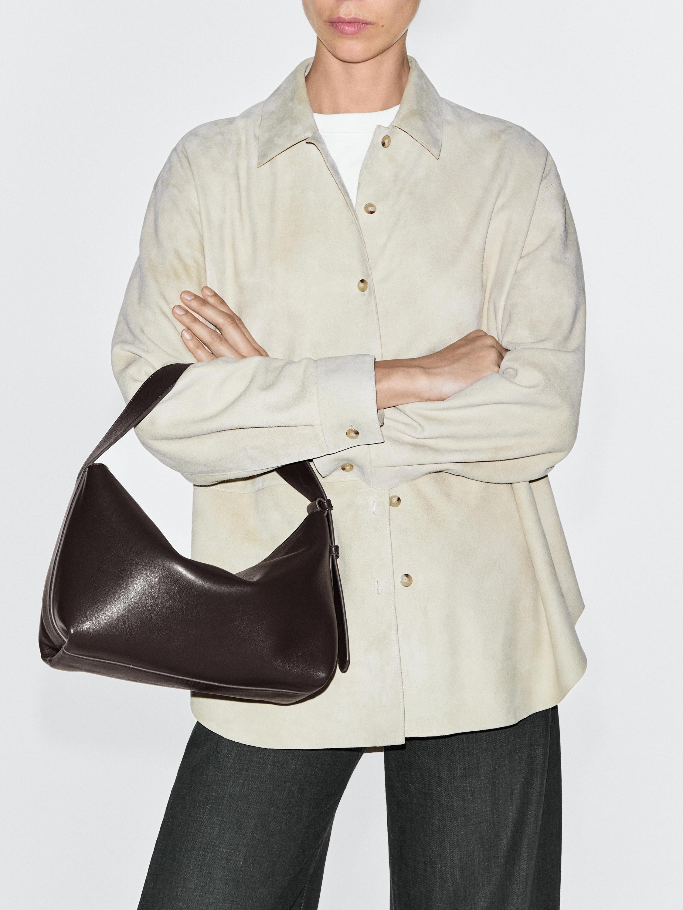 Kleine Umhängetasche aus Nappaleder | Massimo Dutti DE
