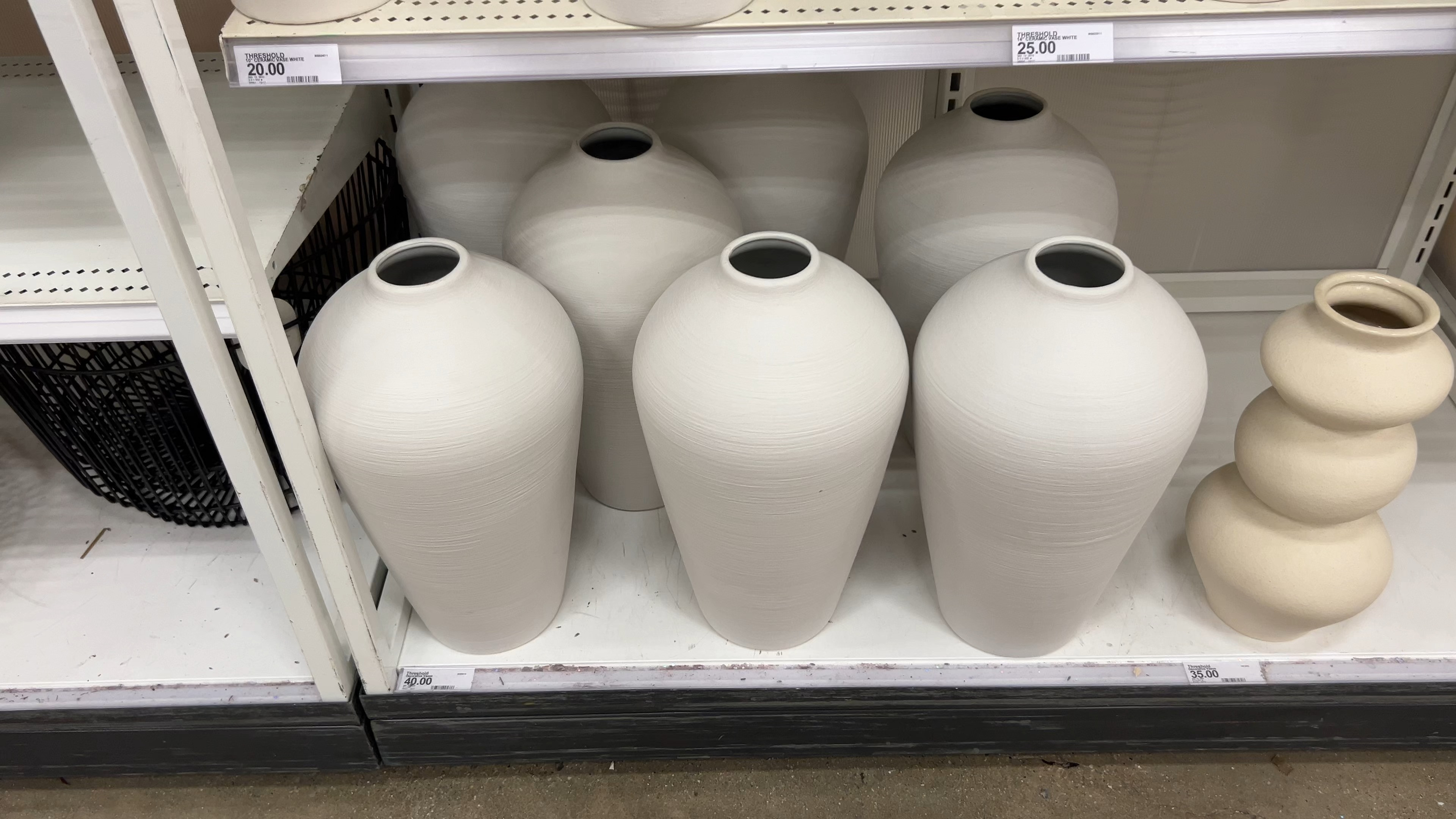 Target Home Finds! White Textured Floor Vase, Textured Ceramic Vase White, Tall Ceramic Organic Modern Vase. Update your foyer, entryway, living room, or bedroom with this neutral organic home decor. 

 #LTKWatchNow #LTKHome #LTKStyleTip
